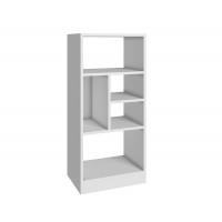 Manhattan Comfort 24AMC6 Valenca Bookcase 2.0 with  5 shelves in White
